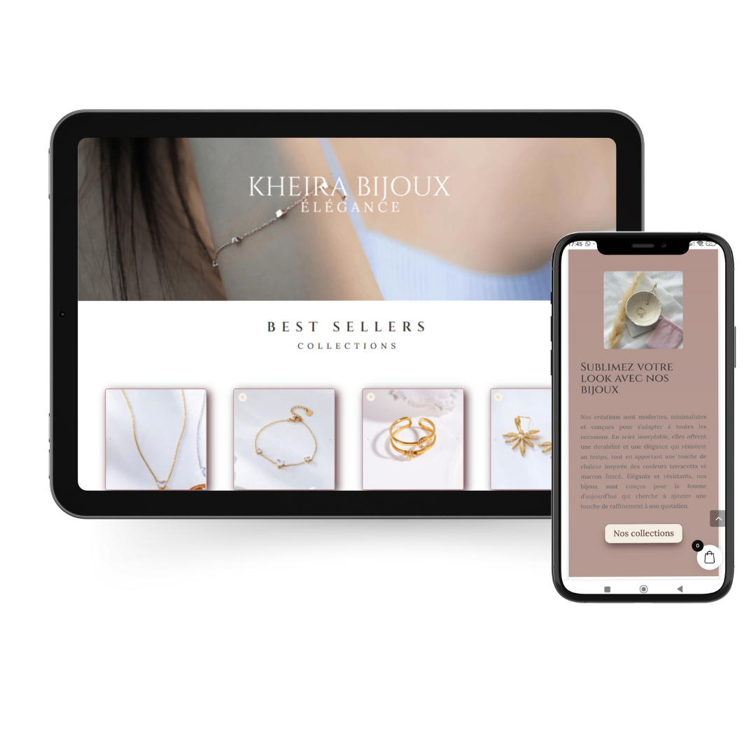 Conception site web e-commerce – boutique en ligne WordPress WooCommerce pour bijoux et accessoires